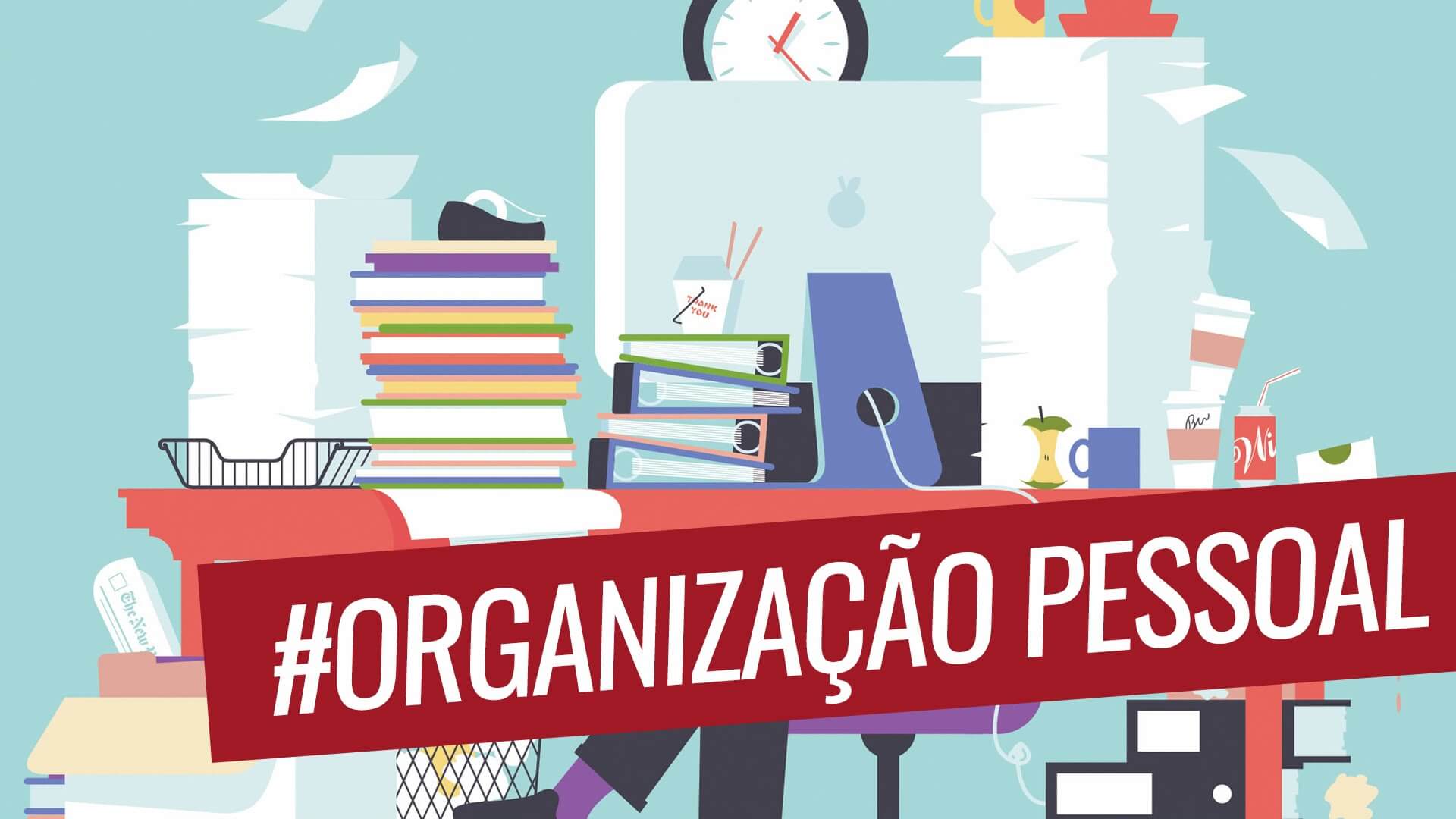 a imagens demonstra uma mesa com pouca organização pessoal - uma das qualidades de um vendedor